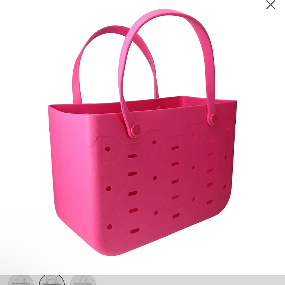 Pink Tote Bag - doop for b o g g; 1 available Eva Tote Bag 18in X 8.8in